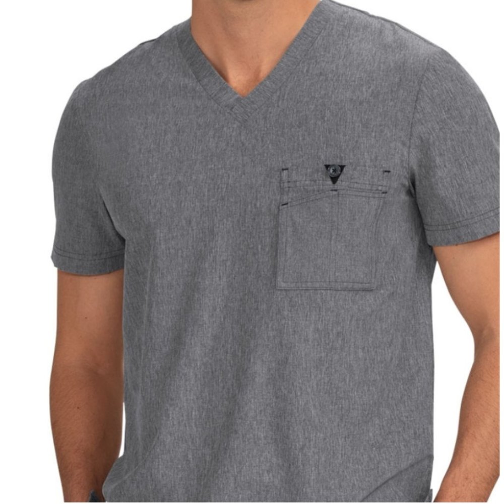 koi Basics Bryan Top heather grey